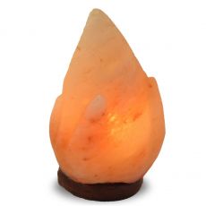 Himalayan Salt Lamp - Carved - Rustic Flame